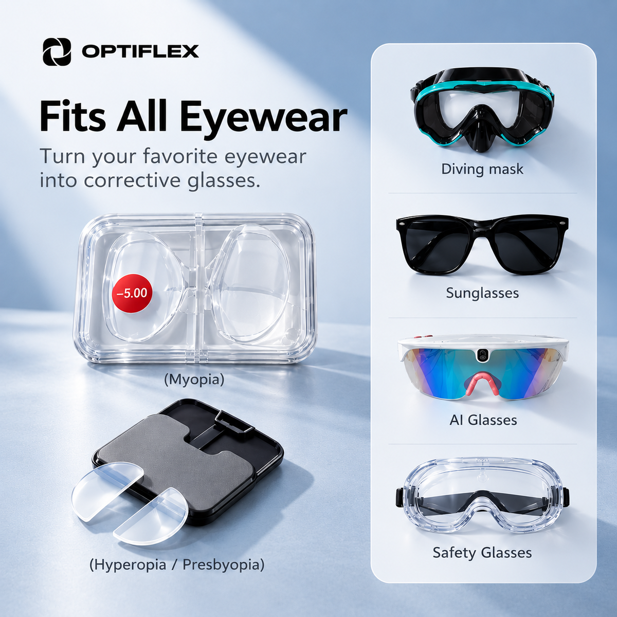 Lentes adhesivas Optiflex